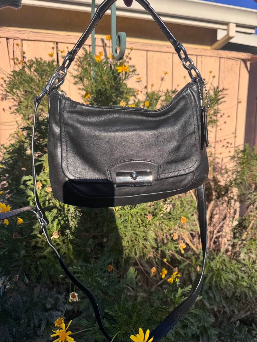 Vintage Coach Kristin Leather Crossbody Hobo Bag